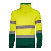 SWEAT M/FECHO ALTA VISIB VERDE/AMARELO WR.2.851